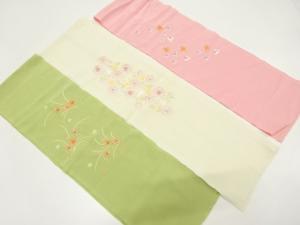 アンティーク　刺繍半衿　3枚セット